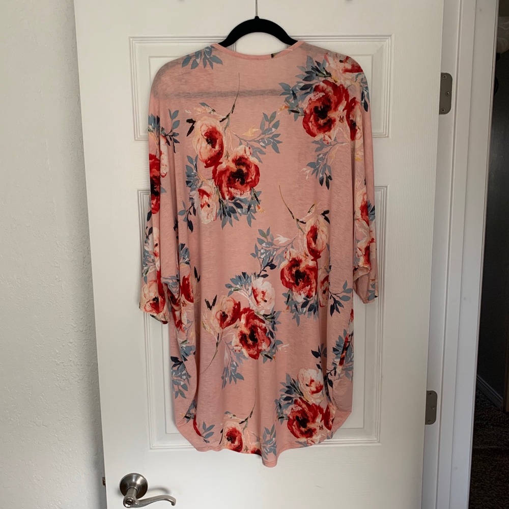 Pink Floral Kimono